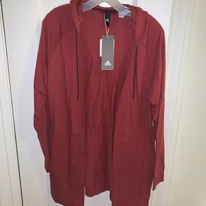 Adidas long hooded sweater